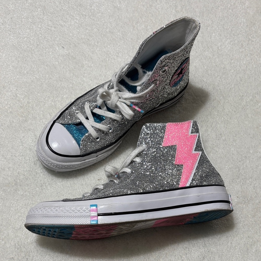 Converse Trans Glitter High-Top Sneakers